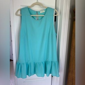 Large blue skirted top
